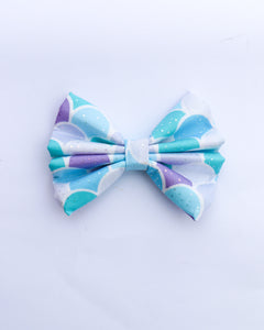 'Blue Mermaid' Hair Bow