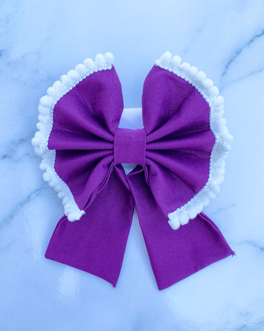 Personalised Purple Sailor Bow