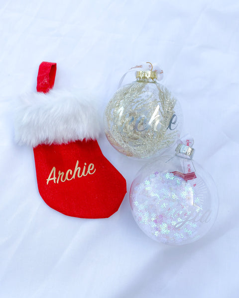 Personalised Christmas Mini Stocking