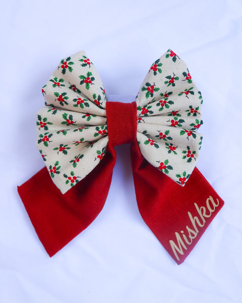 Personalised Holly Sailor Bow