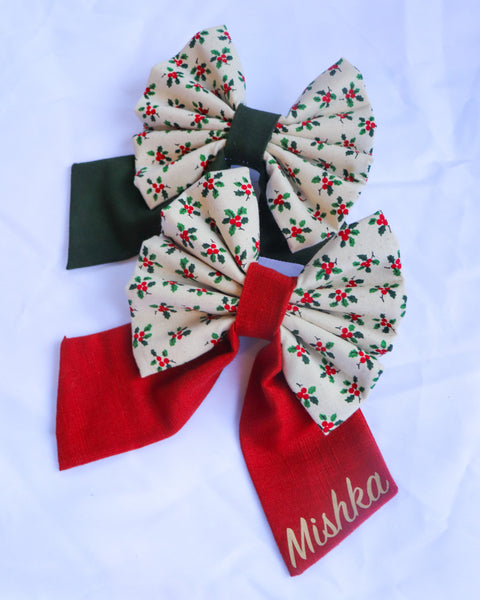 Personalised Holly Sailor Bow